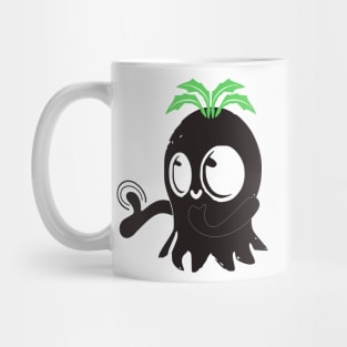 black ghost boo! cute and happy design Mug